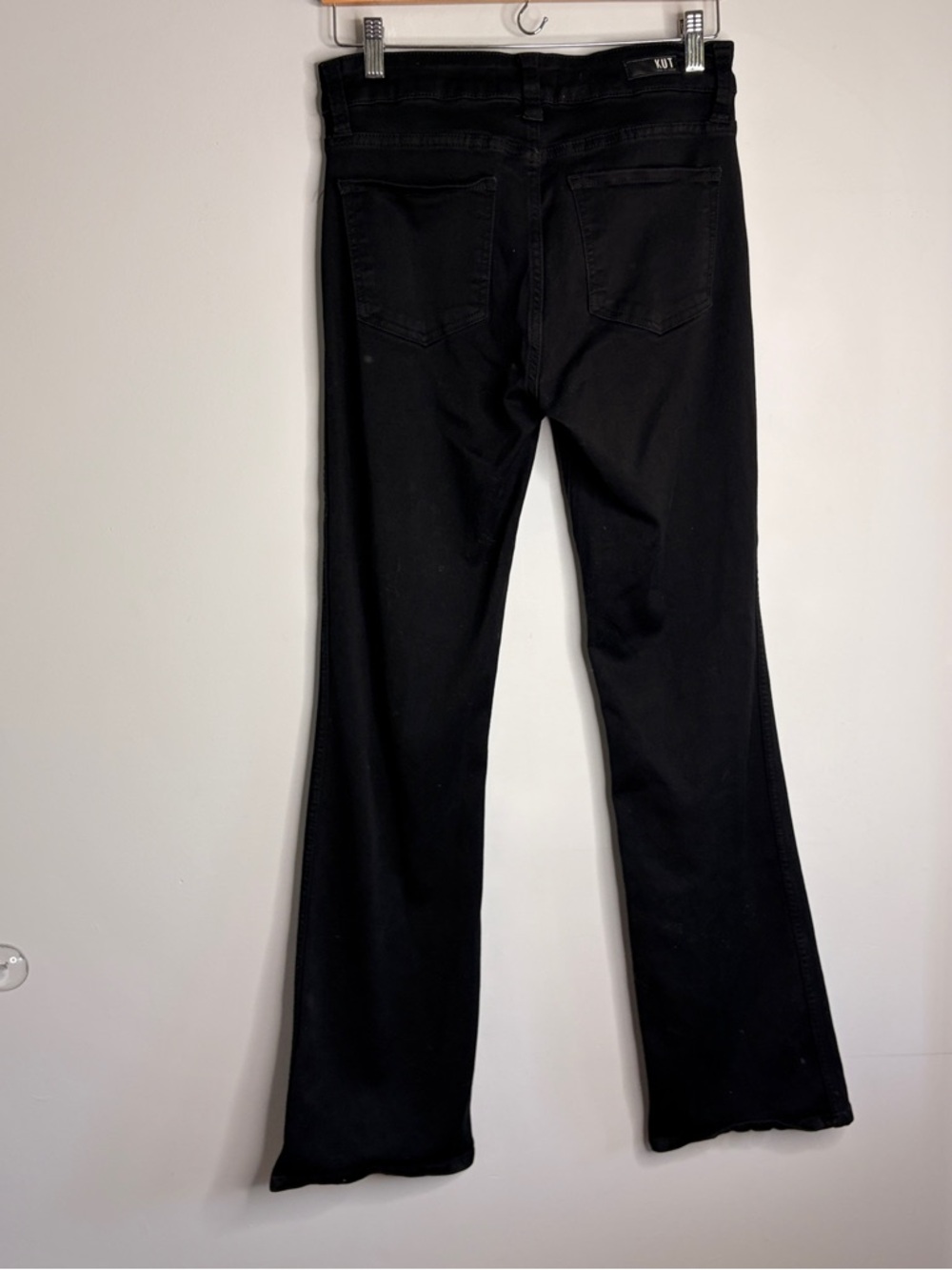 Kut From The Kloth Natalie Fab AB Bootcut Black Flare Jeans size 6 - Picture 5 of 11